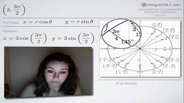 Converting Polar Coordinates Example 4 (KristaKingMath)