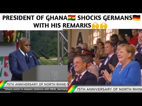 PRESIDENT OF GHANA🇬🇭 SHOCKS GERMANS🇩🇪 AFTER IMPRESSIVE REMARKS At NRW-Germany 75th Anniversary