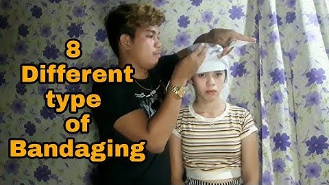 8 different type of bandaging using triangular bandage