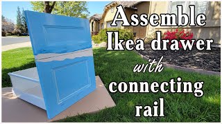 Assemble Ikea drawer with connecting rail for fronts by MaxPlus 7,645 views 1 year ago 6 minutes, 15 seconds