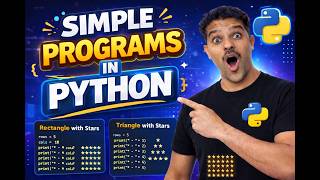 Famous Python Star Patterns 🔥 Triangle | Square | Rectangle Net Worth