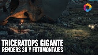 Combina elementos 3D y Fotomontaje