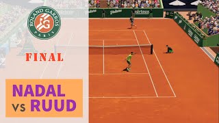 Nadal vs Ruud | French Open 2022 | Final | Match Simulation | PS4 Gameplay - AO Tennis 2