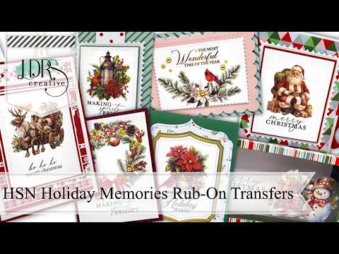 HSN Holiday Memories Rub-On Transfer Bundle | Product Overview & Holiday Project Inspiration