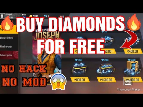 How to buy diamonds in free fire for free in 2020,no hack ...