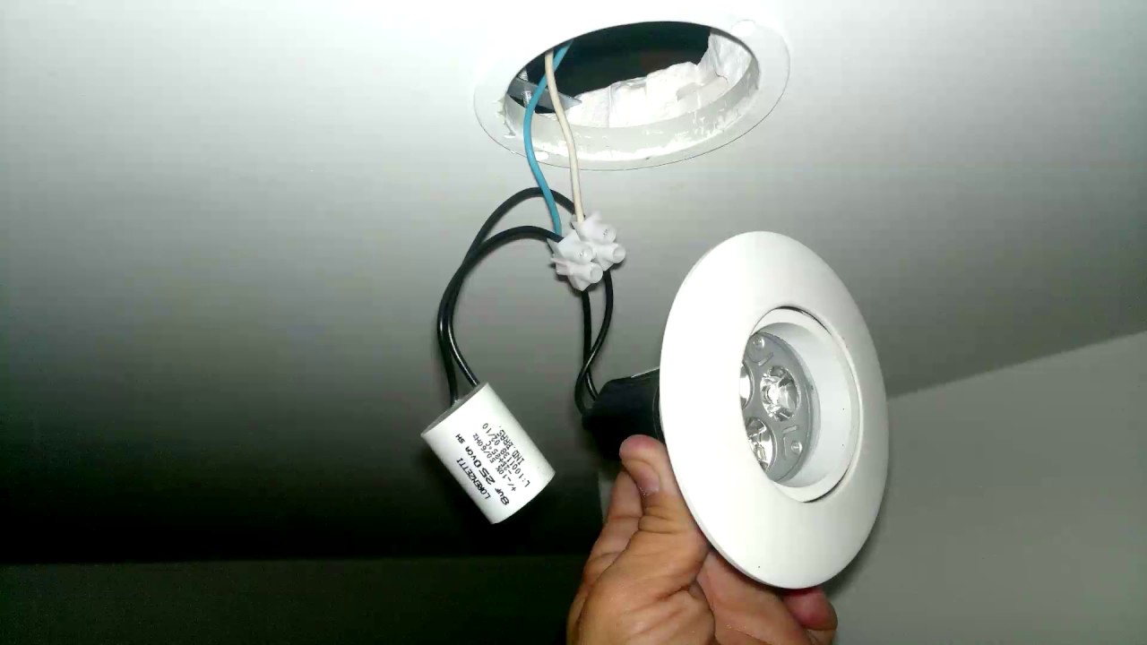 Como Substituir Lampada De Led Embutida como instalar luminárias embutidas em forro - YouTube