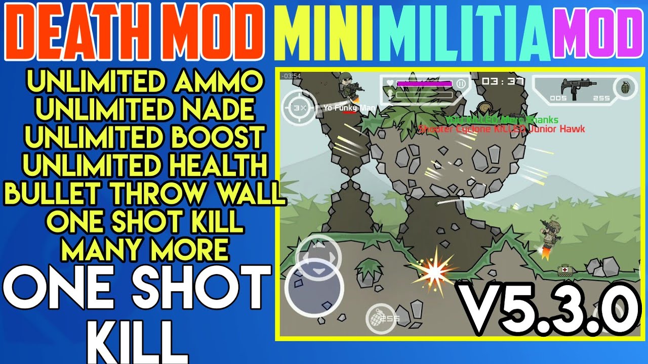 Mini Militia Latest Beta v5.3.0 Mod Apk Death Mod