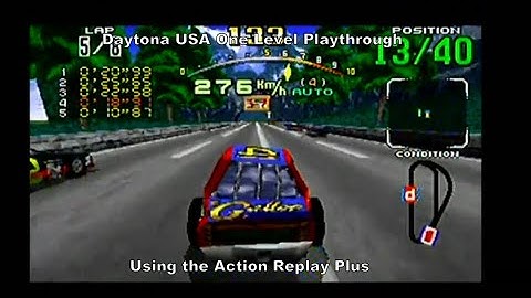 Daytona USA One Level Playthrough using the Sega Saturns Action Replay Plus :D #SegaSaturn #Sega