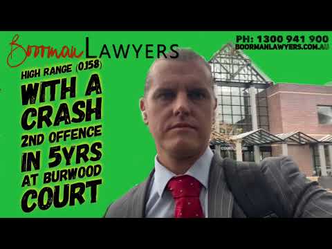 Video thumbnail: Burwood High Range Drink Driving Case Study: Second Offence (0.158) With a Crash, CCO Instead of Jail (NSW)