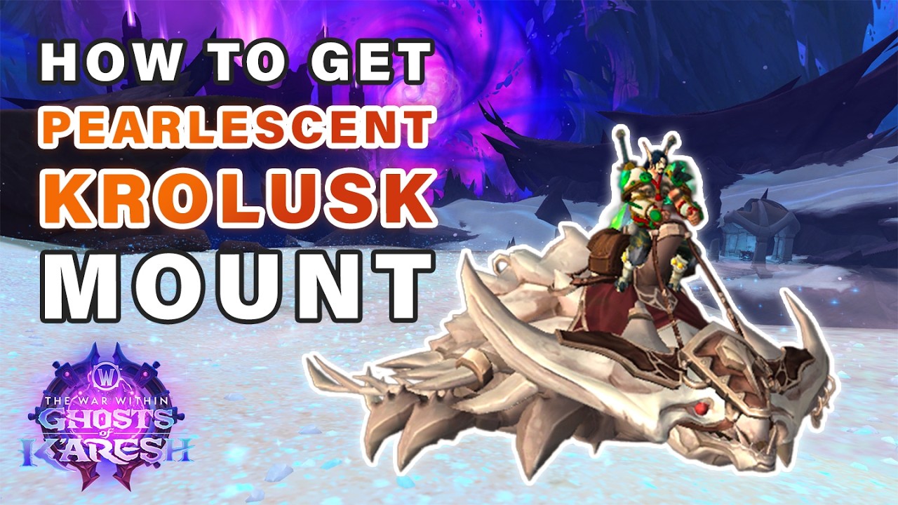 How to get Pearlescent Krolusk Mount | Daily Rare Drop Chance ► WOW: The War Within