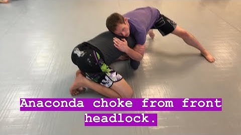 Anaconda choke from front head lock - 10th Planet Jiu Jitsu Walnut Creek