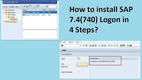 How to Install SAP GUI for Windows with SAP NetWeaver Version 7.4(740) ?
