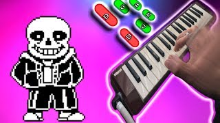 Vignette de la vidéo "undertale Megalovania 🎹 FACIL ver. Tutorial Melodica (32 keys)"