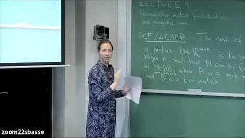 "Geometry of Nonnegative Matrix Rank" by Prof. Kaie Kubjas (Part. 1/4)