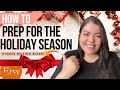 Etsy Holiday Preparations | How To Prep For The Holiday Season Etsy | Etsy Holiday Trends #shorts