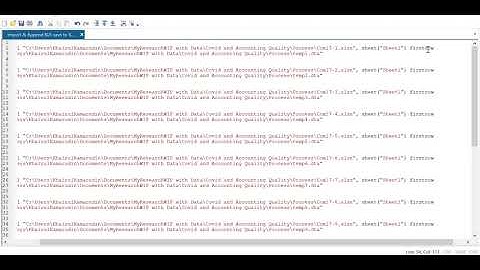 Import & Append Large Data from MsExcel to STATA