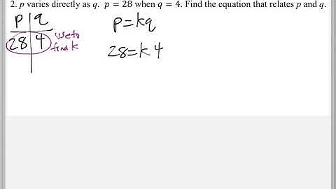 Math 119 : 7.5 part 2 #2 (Intermediate Algebra Tutorial : Variation)