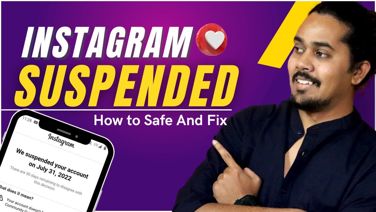 How to fix Suspended Instagram Account How to safe an Instagram