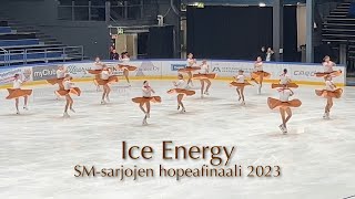 Ice Energy - SM-sarjojen hopeafinaali 2023 - Synchronized skating Muodostelmaluistelu