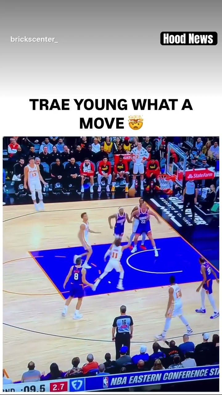 What a move #hoodnews #traeyoung #NBA #atlantahawks #basketball #shortvideo #sports #omg #how #wow