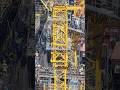 HOW CRANES CLIMB: The Secret Behind Skyscrapers 🏗️🏙️ #shorts #crane #construction