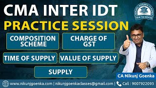 CMA Inter Indirect Tax Practice Session 1 | June 2024 Exams | CA Nikunj Goenka