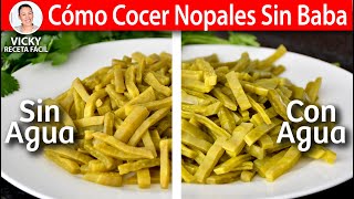 COMO COCER NOPALES SIN BABA | Vicky Receta Facil - YouTube