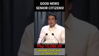 Php 10000 Para Sa Senior Na May Edad 80 85 90 At 95 Batas Na seniorcitizens