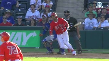 LAD@LAA: Baldoquin ties game on bases-clearing double