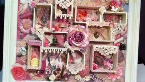 DT Project for DiscountCrafts1~Altered Frame with Configuration Boxes, Inspired by IluvVintageScrap