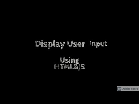 Display User input Using HTML & JS | Cool Music Panda -Tamil