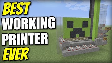 Minecraft Xbox - WORKING PRINTER [ Best Ever ] Redstone Tutorial - Console / Bedrock / Java