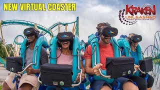 NEW Kraken Unleashed Virtual Reality Coaster POV'S SeaWorld Orlando! | BrandonBlogs