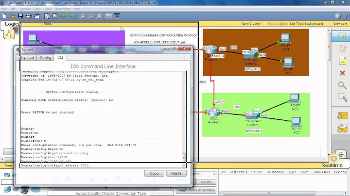 HOW TO CONFIGURE OSPFv3 ROUTING PROTOCOL PART 1
