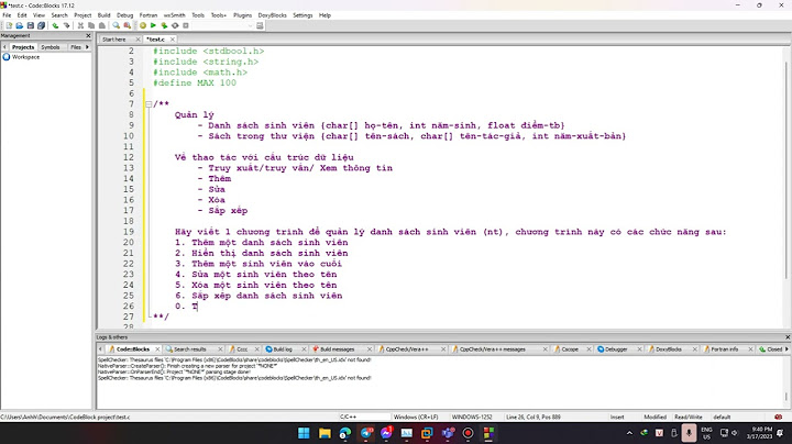 Bài toán quản lý sinh viên bằng c năm 2024