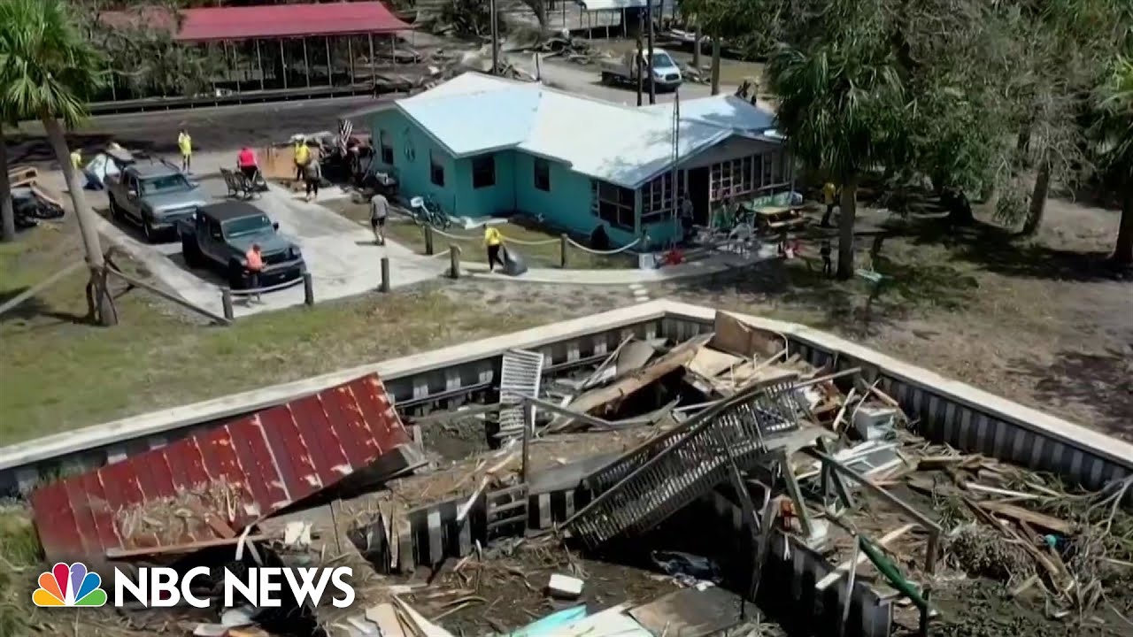 Cleanup efforts underway in Florida communities hit hard by Hurricane Idalia