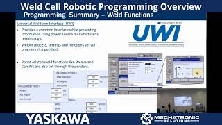 Weld Cell Programming Overview - Chad Heitschmidt from Mechatronic Solutions