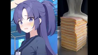 Yuuka cheese slap meme