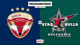 Pressekonferenz 7. Spieltag | Lausitzer Füchse - Starbulls Rosenheim