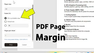 Pdf Print Page Setup Margins | Pdf Print Margin Setting | Pdf Print Adjust Margins