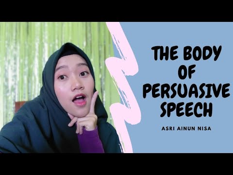 Video: Apa bagian dari pidato Persuade?