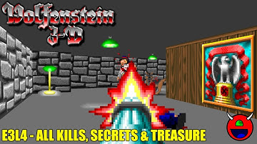 Wolfenstein 3D (ECWolf) - E3L4 - 100% No Commentary