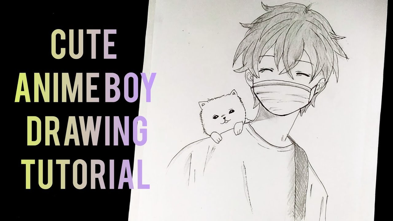 Cute Anime Boy Drawing For Beginners - YouTube