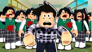 N'ALLEZ JAMAIS dans cette ÉCOLE... (Roblox All of Us Are Dead) screenshot 5