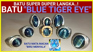 Batu Super Duper Langka Batu Blue Tiger Eye batu Mata Macan Biru