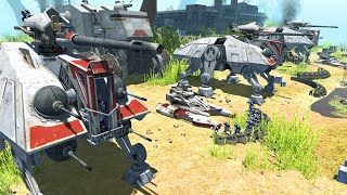 Clone Beach Defense Holds ENDLESS WAVES of Droids! - Men of War: Star Wars Mod Battle Simulator
