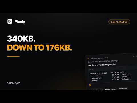 Pluely on a Frontend Perf Task: 340KB Bundle, LCP 3.4s, Code Splitting Fixed Live