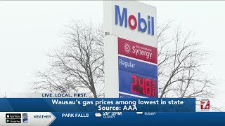 #AAA says #gas prices at some Wausau stations among the lowest in Wisconsin