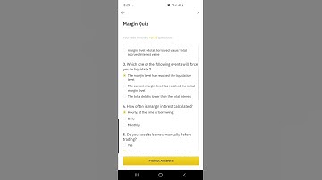 Binance - Margin Quiz - Answers 2021 - Look Description