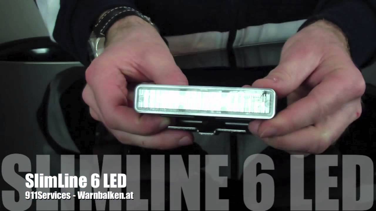 SlimLine 6 LED Front- / Heckblitzer - 911Services Warnbalken.at